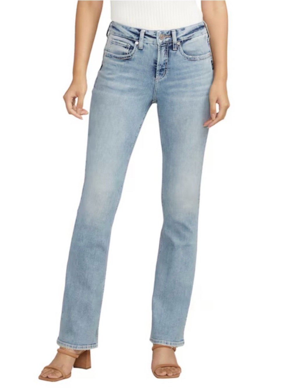 Silver Jeans Light Blue Suki Slim Boot W31/L33